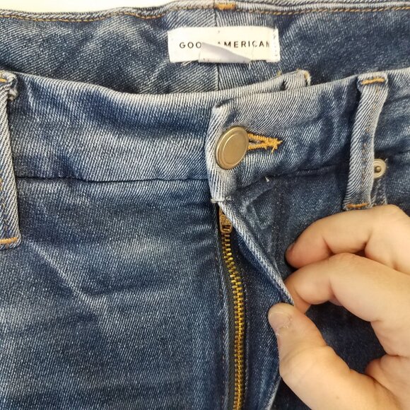 Good American Jeans 16 Good Waisted Skinny Cropped GWCSBP941T Indigo326 Denim - Picture 4 of 11